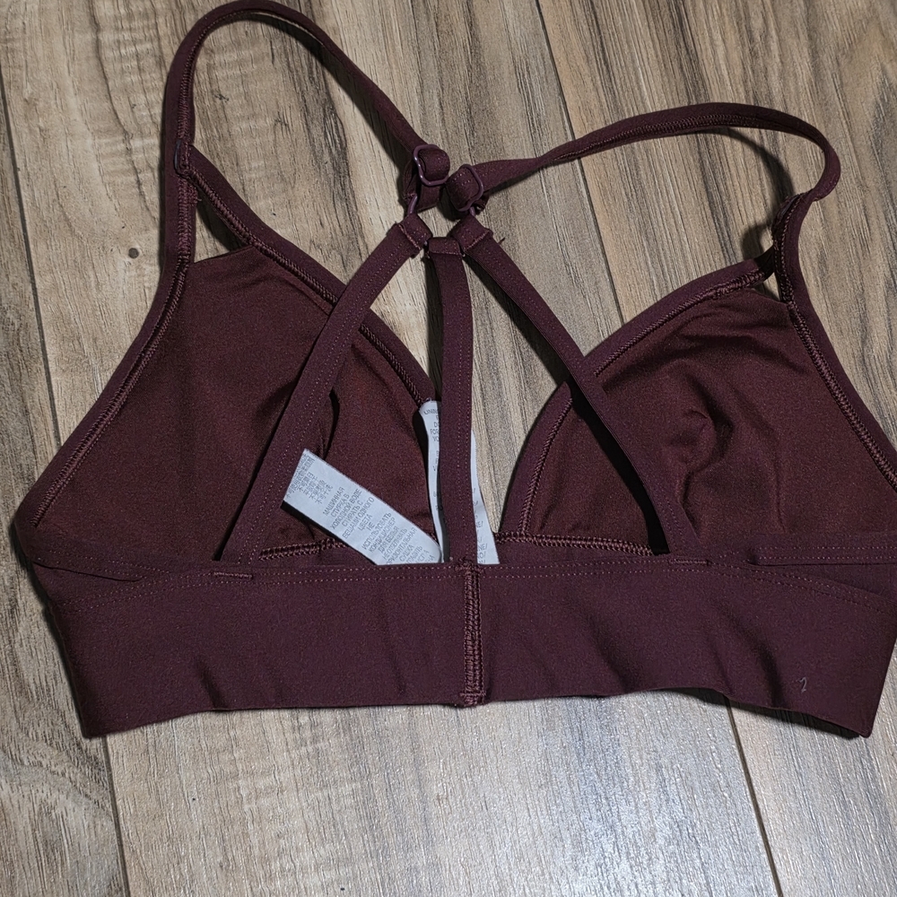 Savage X Fenty Deep Wine Strappy Triangle Bralette - Picture 3 of 8